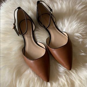 COPY - COACH Size 11 black/saddle ankle strap Jam…